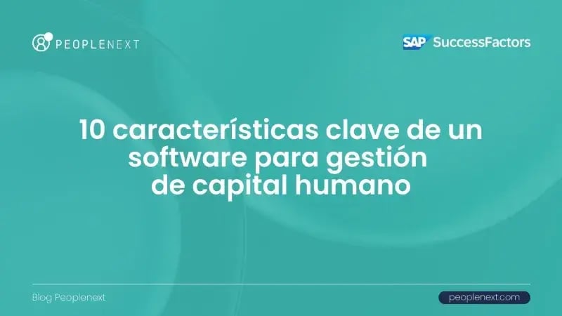 software para gestión de capital humano características​